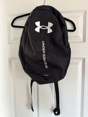 Under Armour Black Backpack with White Logo